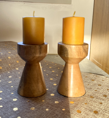 Zestaw świec kolędowych- gładkie walce małe