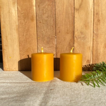 Zestaw świec kolędowych- gładkie walce małe