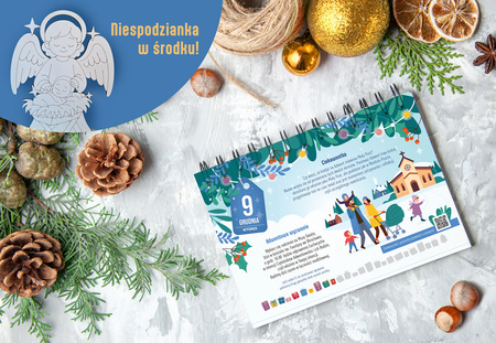 Zestaw świec adwentowych - duże walce + Adwentownik