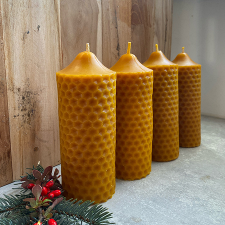 Zestaw świec adwentowych - duże walce