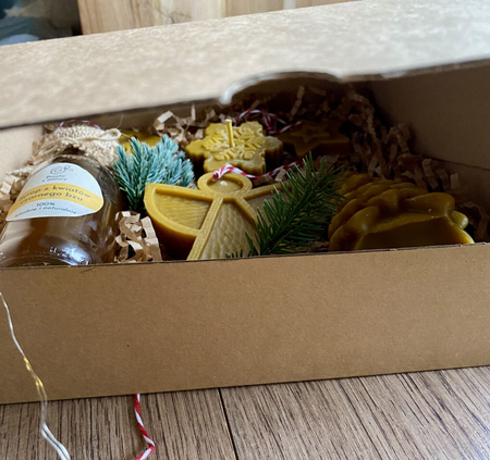 Zestaw świąteczny duży z aniołem i świecami- warianty