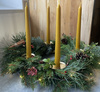 Zestaw świec adwentowych - świece stołowe + Adwentownik