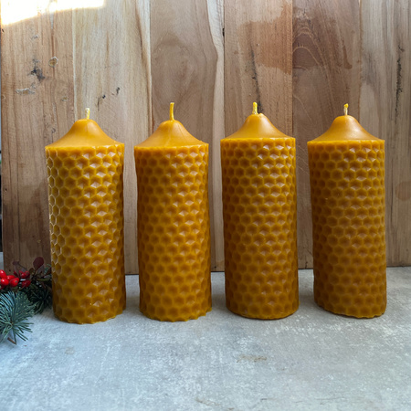Zestaw świec adwentowych - duże walce