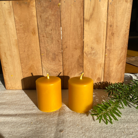 Zestaw świec kolędowych- gładkie walce małe