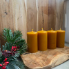 Zestaw świec adwentowych - gładkie walce + Adwentownik