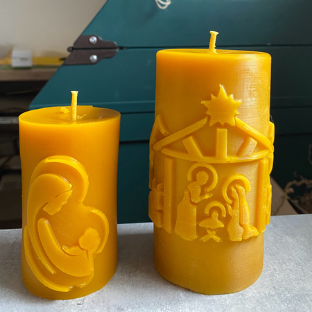 Świeca Wigilijna z szopką