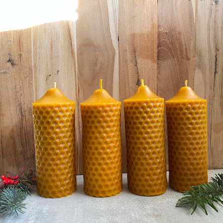 Zestaw świec adwentowych - duże walce