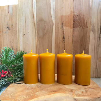 Zestaw świec adwentowych - gładkie walce