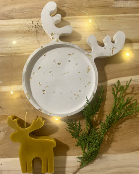 Podstawka renifer z rogami