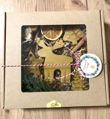 Zestaw świąteczny ze świecami