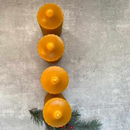 Zestaw świec adwentowych - duże walce