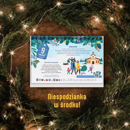 Zestaw świec adwentowych - małe walce + Adwentownik