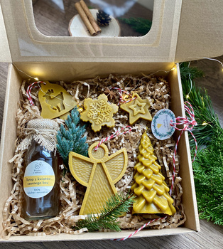 Zestaw świąteczny duży z aniołem i świecami- warianty