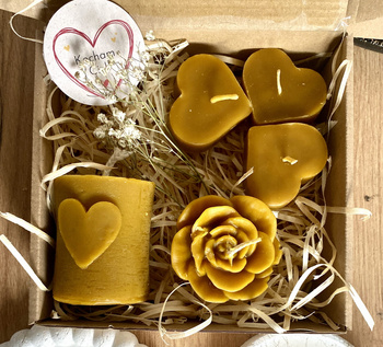 Zestaw miodowych świec