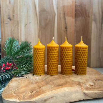 Zestaw świec adwentowych - małe walce